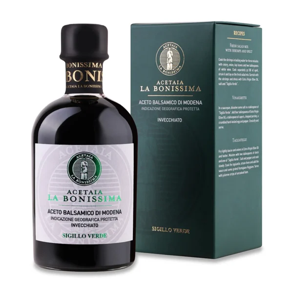 Aceto Balsamico di Modena IGP Invecchiato - Sigillo Verde 250 ml con Astuccio - immagine 2